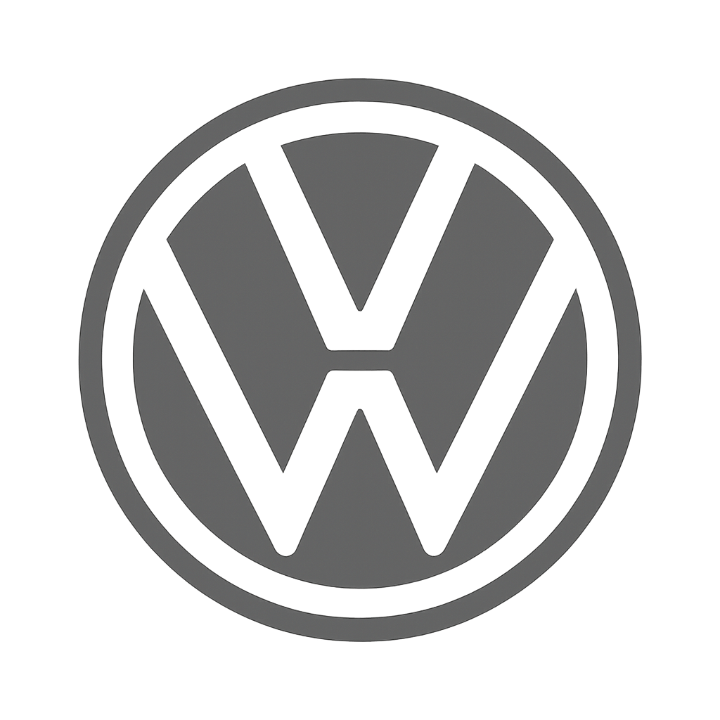 Logo de Volkswagen en fondo transparente