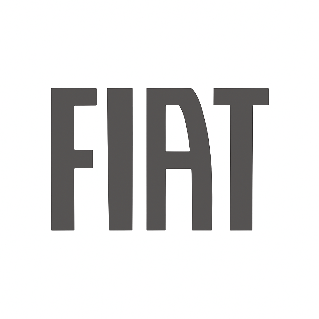 Logo de Fiat en fondo transparente