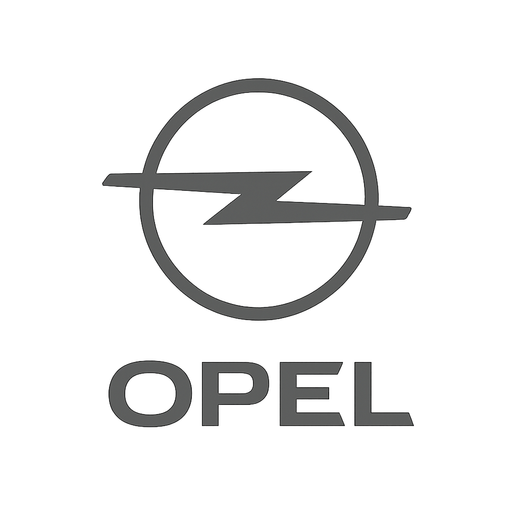 Logo de Opel en fondo transparente
